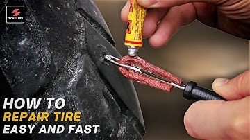 How to Repair a Tire | Secrets the Ultimate (Easy to Fix Tire Leak Fast on Road) #shorts