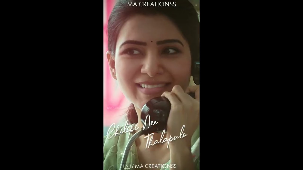 Priyathama Priyathama fullscreen WhatsApp status  Samantha songs  priyathama status  Telugu