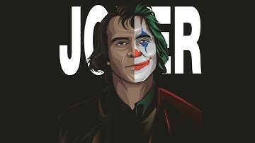 JOKER 2019 - Joaquin Phoenix Vector Art | Adobe Illustrator