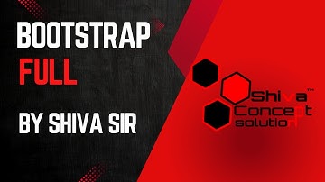 Bootstrap 5 Full Course 2025 🚀   Basic to Advanced Responsive Web Design by Shiva Sir