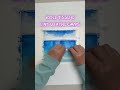 Paint easy ocean waves with tissue! Watercolor trick for beginners. #youtubeshorts #watercolor