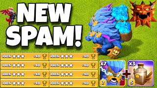 No Skill Needed! Super Yeti SPAM is BROKEN in Legend League Best th18 attack strategy in COC