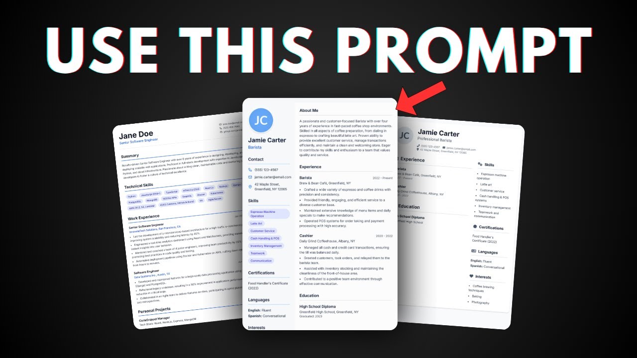 How to Create a Professional CV Document Using Gemini AI