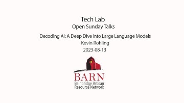 Tech Lab Open Sunday Talk - Decoding AI - A Deep Dive into Large Language Models