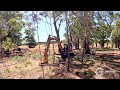Diamond Mowers Excavator 36” forestry disc mulcher tree cut demo