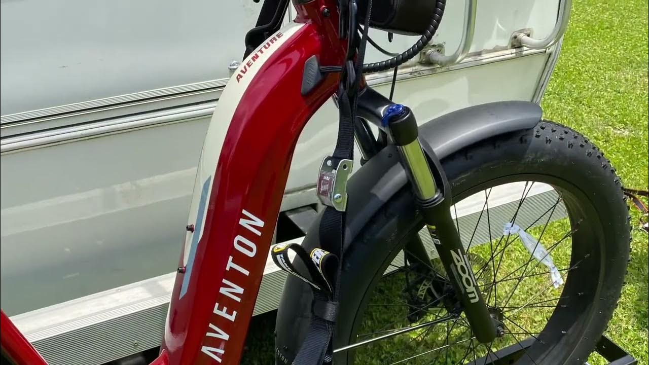 Aventon Aventure Using the Pro Taper Tie Down Straps YouTube