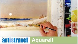 Strandlandschaft | Ganz einfach aquarellieren lernen 5