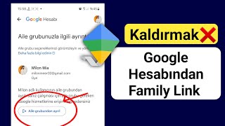 Family Link Google Hesabından Nasıl Kaldırılır 2025 Google Aile Bağlantısı
