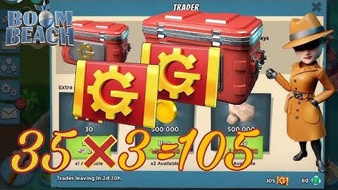 Boom beach Trader crate opening 105 Trader Tickets #boombeach