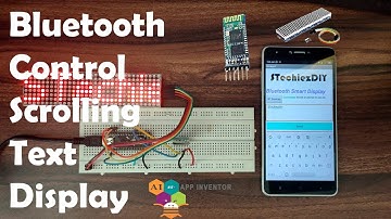 Scrolling Text LED Matrix with Arduino, HC05 Bluetooth, & How to Build a simple Android App