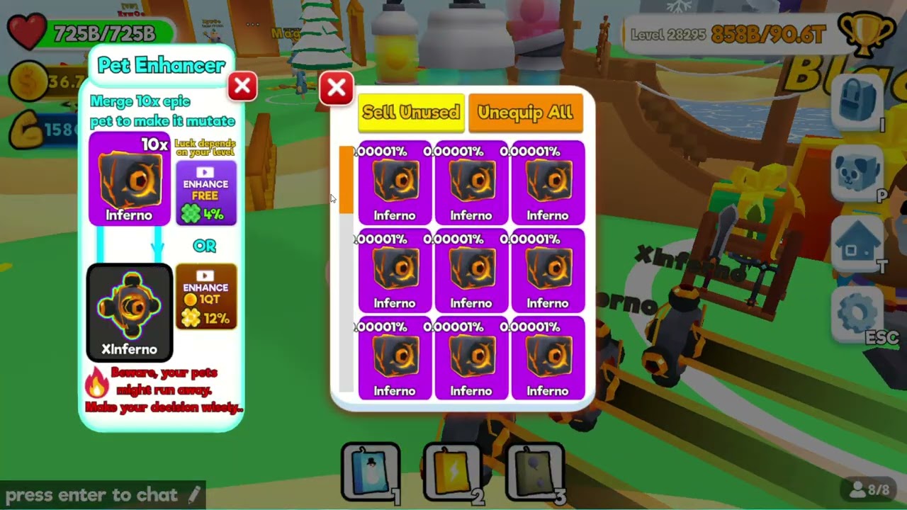 Enhancing 20 infernos for fun