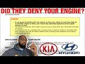 KIA ENGINE SETTLEMENT PART 18 | KIA HYUNDAI DENY ENGINE REPLACEMENT DUE TO NOT HAVING KSDS #RECALL