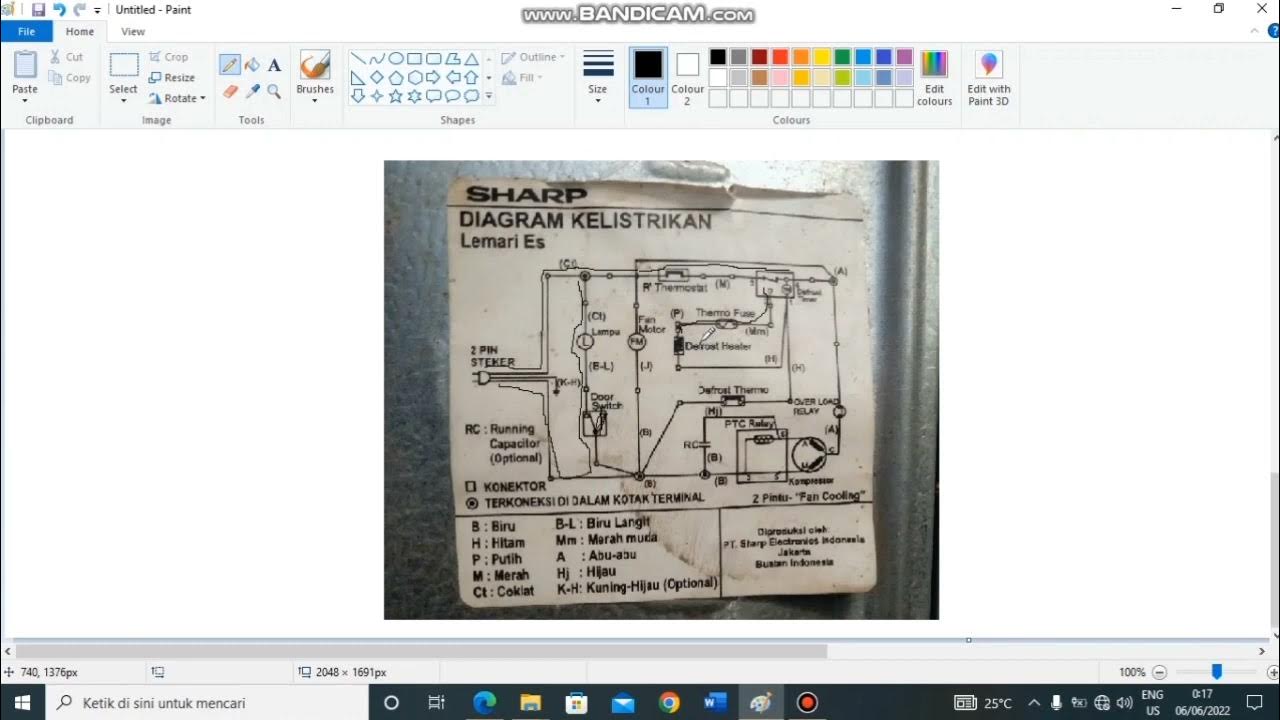 Penjelasan Wiring Diagram Kelistrikan Pada Kulkas 2 Pintu. YouTube