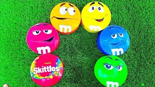 satisfying video | unpacking  6 box Rainbow m& m,s vs maltesers containers with color candy ASMR