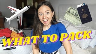 PACK WITH ME! Camp Counselor America Travel Tips