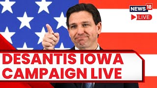 U.S. Governor of Florida, Ron DeSantis Holds A Presidential Campaign Event In Iowa | USA News Live