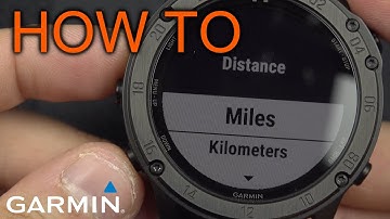 How to Change Unit Format on Garmin Tactix / Fenix (Metric/Imperial)
