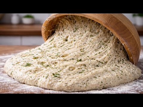 Really?❗️ Want to make bread without touching the dough - get ready. Italian Ciabatta