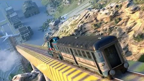 Train Ramp Jumping traveling by train is safer than flying… #viral #suggestion #subscribe