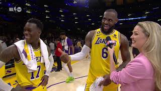 “AD Had A Brain Fart” - LeBron Messes With Anthony Davis After Lakers #ATTPlayIn OT Win 😂