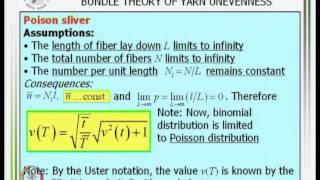 ⁣Mod-01 Lec-13 Relations Among Yarn Count T, Twist Z, Packing Density, And Diameter D