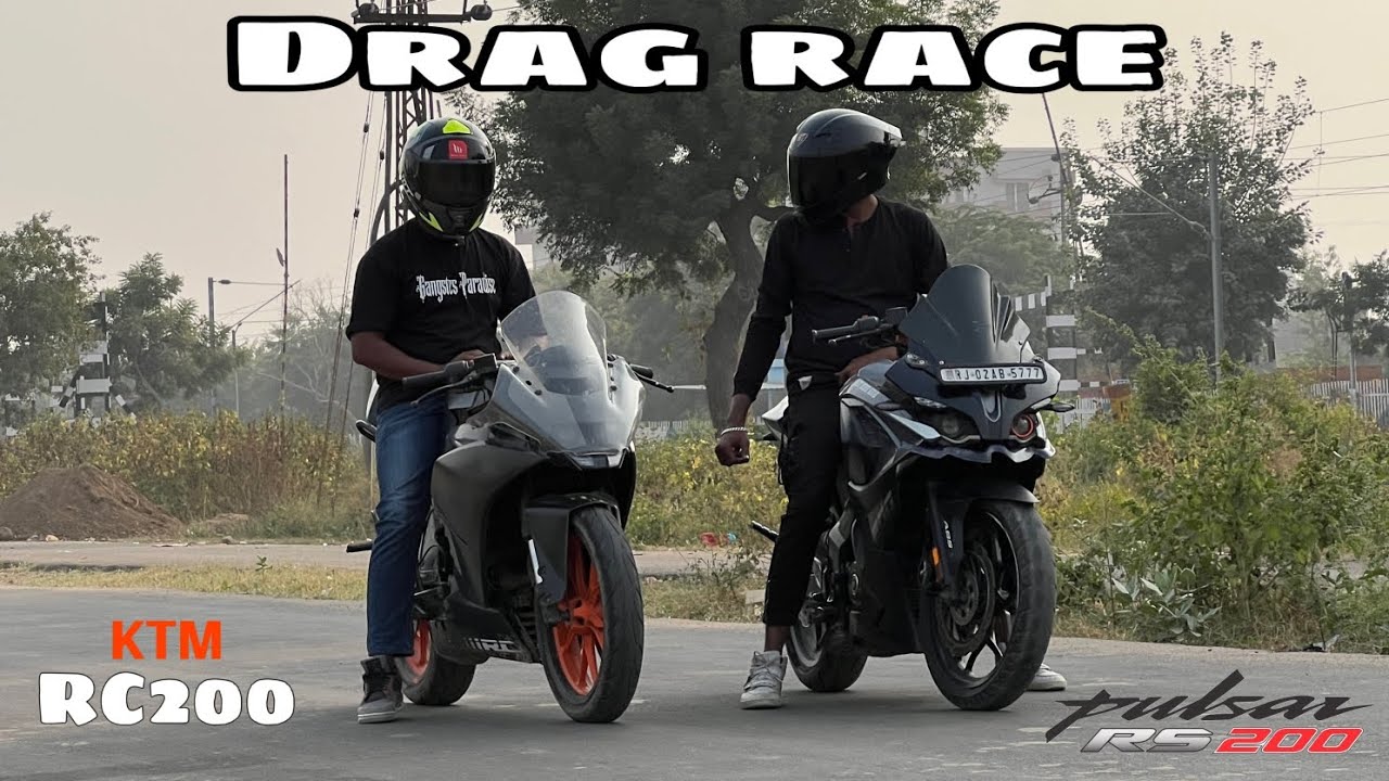 Pulsar RS 200 vs Ktm RC 200 dragrace 🚀 ll drag race bike 
