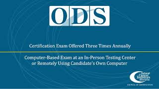 Earn the ODS Credential