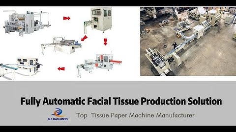 Automatic facial tissue paper V fold  making machine production line cutting  packing machine