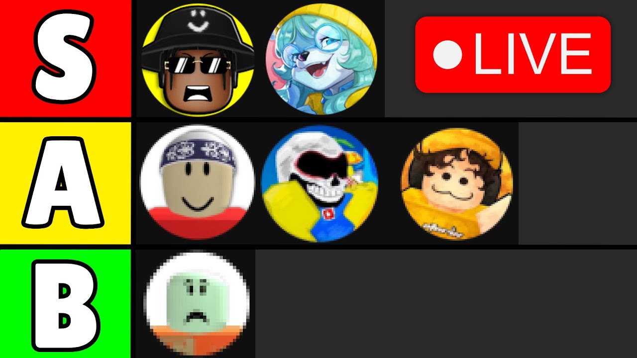 🔴RIVALS TIERLIST STREAM - YouTube