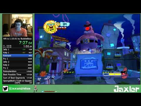 Spongebob S Truth Or Square 100 Speedrun In 1 10 52