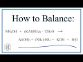 Balancing Chemical Equations Concepts