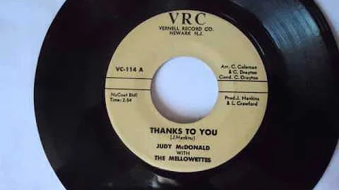 Judy Mcdonald & The Mellowettes -Thanks To You