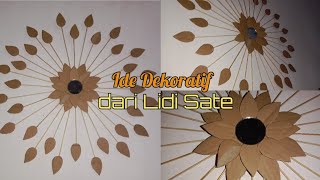 Ide Pajangan Cantik dari LIDI SATE || DIY