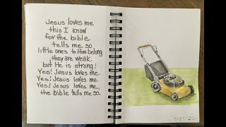 Mulching Lawn Mower. May 25th. Paul David Tripp: New Morning Mercies. Bible Journaling