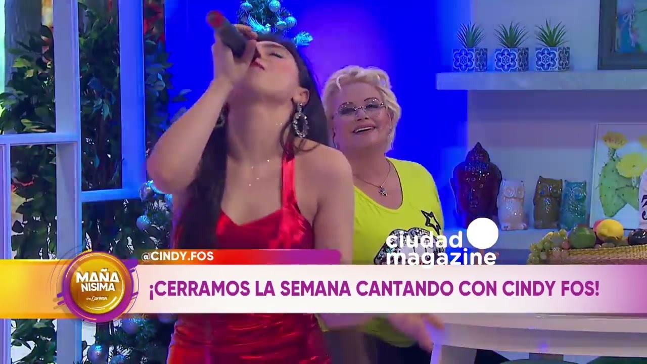 Cindy Fos canta en Mañanísima con Carmen Barbieri /Sings at Tv Morning Show with Carmen Barbieri