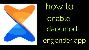 How to enable dark mode in xender