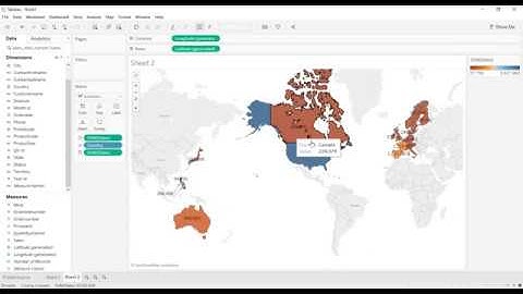 Tableau Tutorial -2 Creating a Map