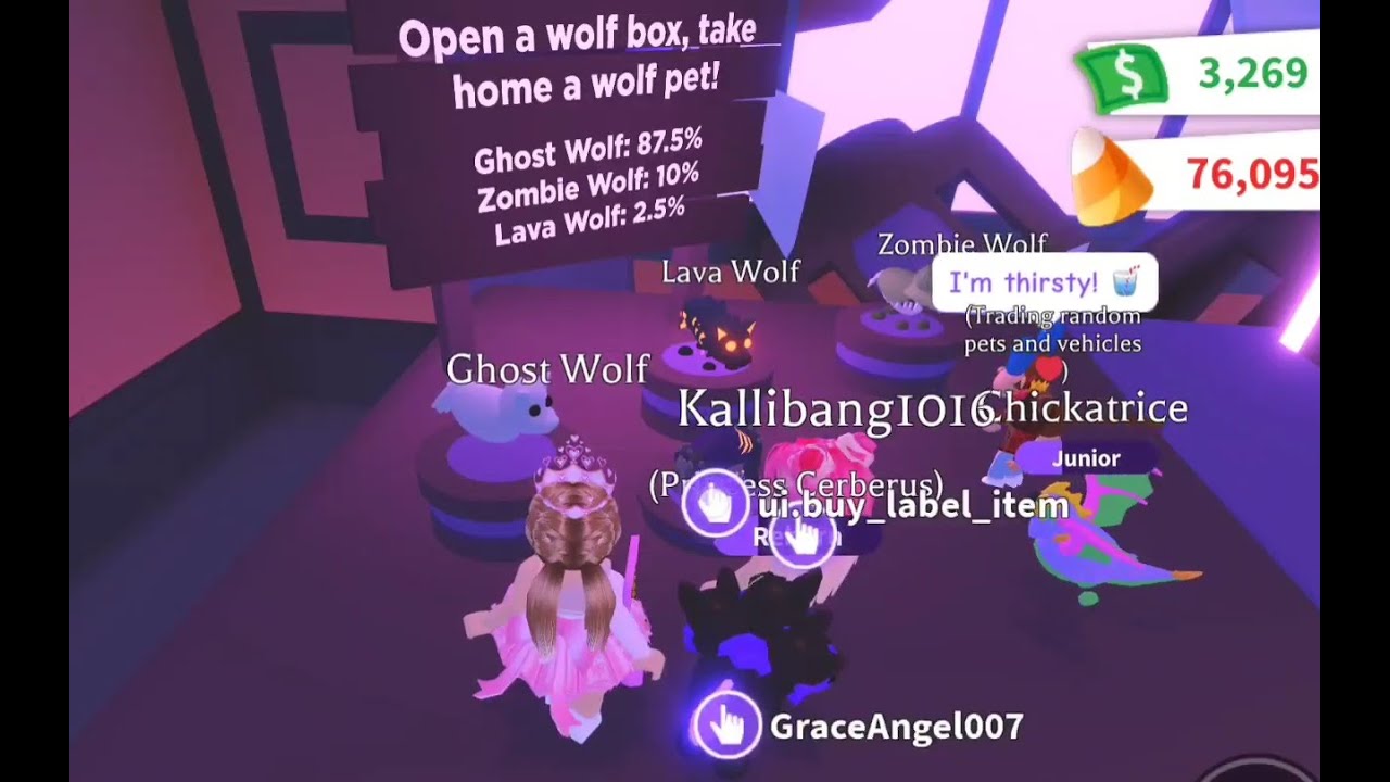 Adopt Me Halloween Update! Opening Wolf Boxes! 