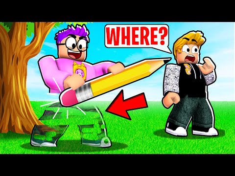 HIDE AND SEEK DRAWING CHALLENGE In ROBLOX DOODLE TRANSFORM!? (EXTREME ROBLOX HIDE AND SEEK!)