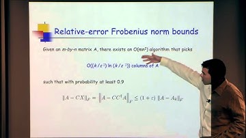 Past, Present and Future of Randomized Numerical Linear Algebra I