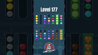 Solve Level 177 Ball Sort Candy 🍭 Puzzle Challenge @TheGameSaviors Tips 📌 #BallSortStrategy 🌟