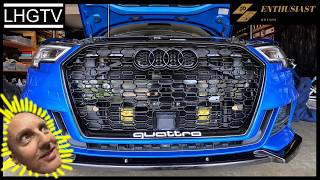LHGTV // GARAGE MUSIC HANG TO INSTALL RS3 GLOSS GRILL //