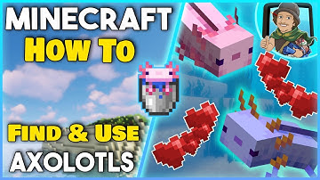 How to FIND and USE an AXOLOTL - Minecraft 1.17+ (Easy Tutorial)