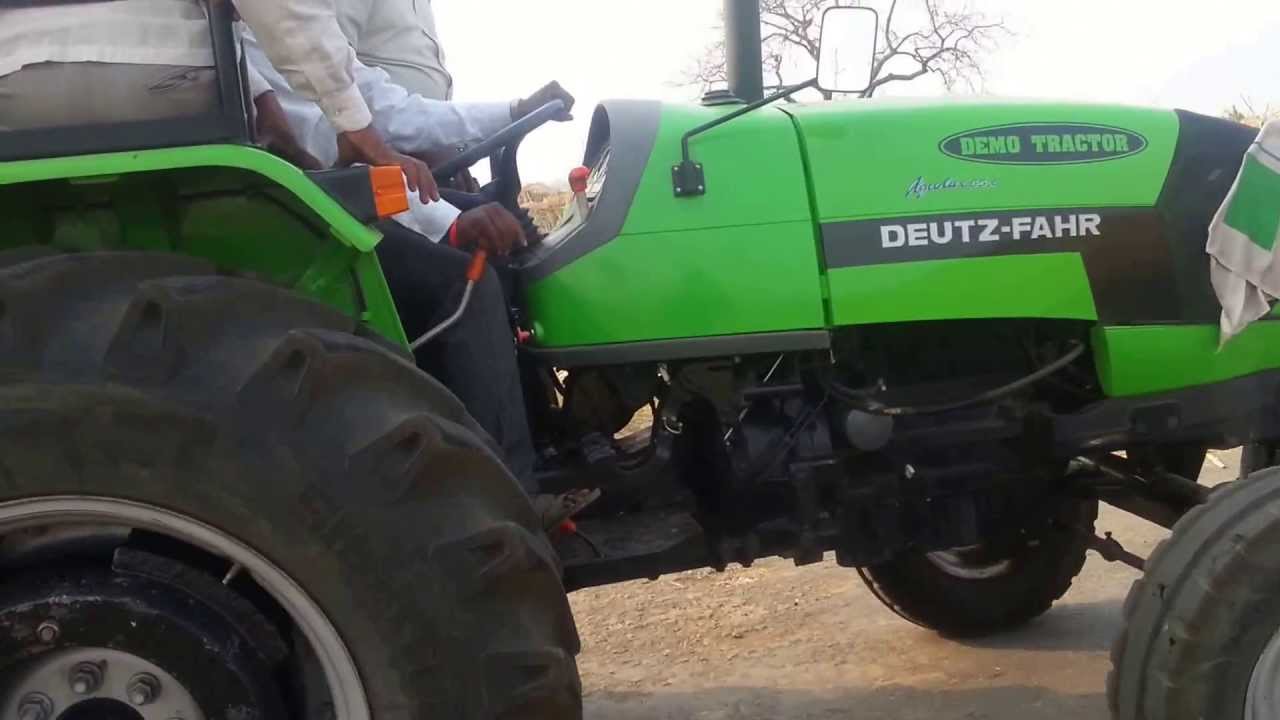 SDF India Deutzfahr Agrolux demo with Sugarcane Transport at Nanded2 YouTube
