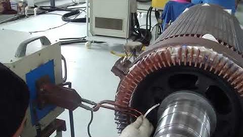 Induction Brazing of Copper Strip of induction motor