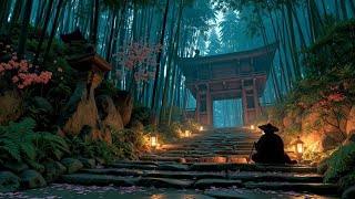 Japanese Bamboo Forest Ambient Music ~ Zen Flute for Deep Meditation & Relaxing Sleep Longer