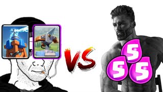 Match Highlights Counter X-Bow TESLA with 5 ELIXIR?