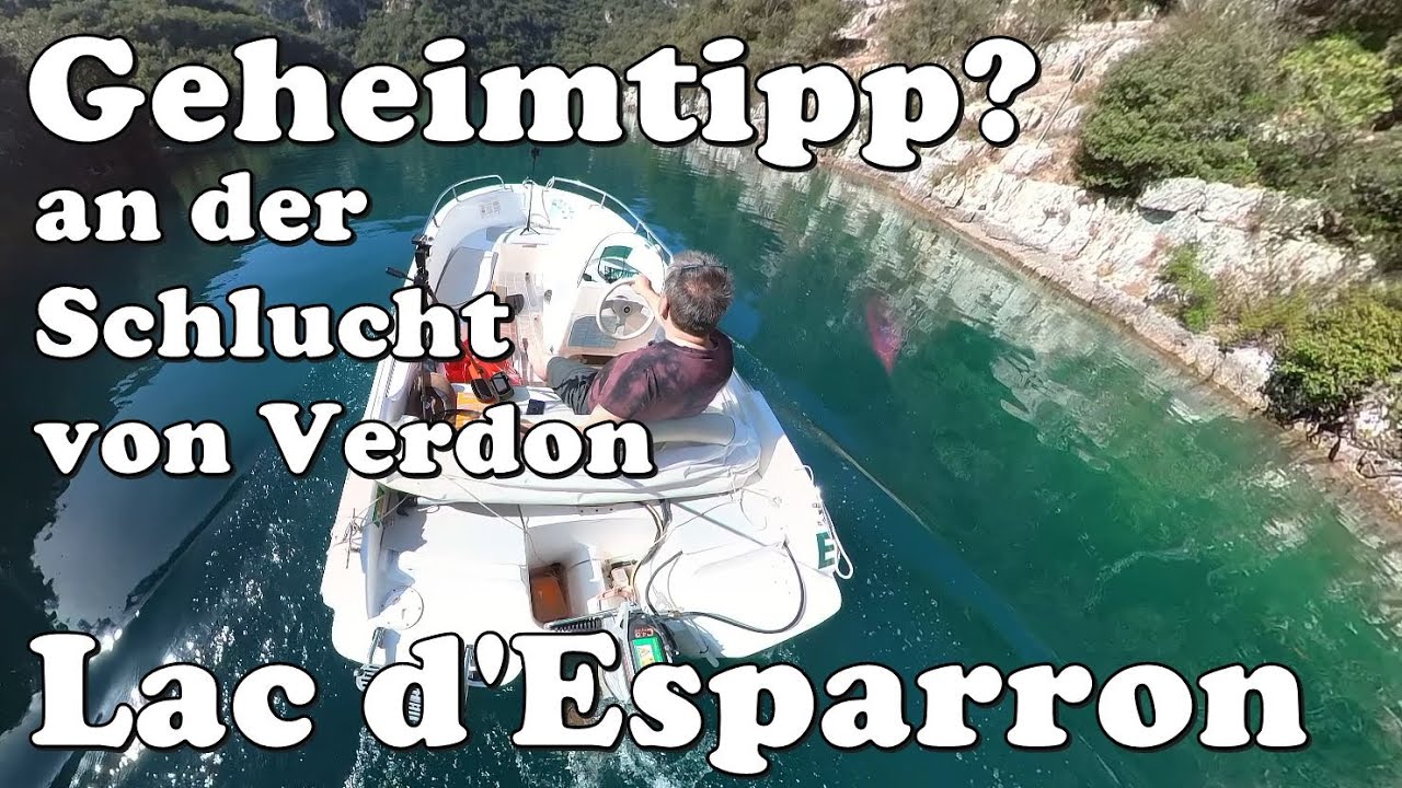 Die schönere Tour durch den Gorges du Verdon? Lac d'Esparron andere Seite der Schlucht von Verdon