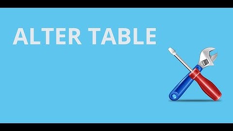 Изменение структуры таблицы через ALTER TABLE