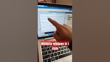 Minimize windows in 1 click #windowskeyboardshortcut #tipsandtricks